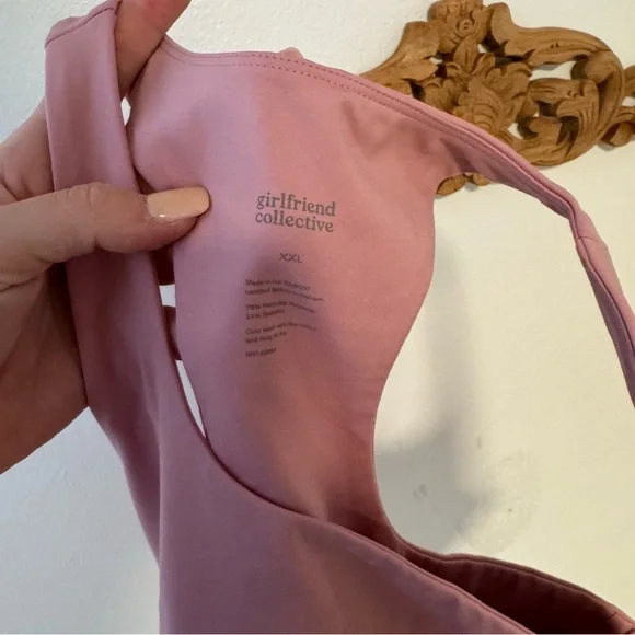 Girlfriend Collective Pink Bralette - Picture 2 of 4